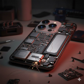 iPhone 16 Pro Taptic Engine repair, vibration motor failure, haptic feedback fix Dhaka.