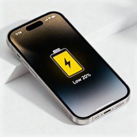 IPhone 14 Showing BatteryCharge Draining Quickly Due to Power Consumption Issue.