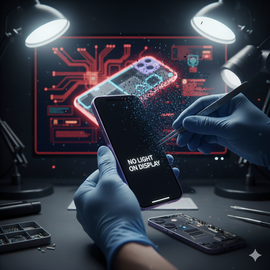 iPhone 14 Display Not Lighting up Issue – Screen Remains Black Despite Device Being on, Common No-Light Display Problem Diagnosis and Repair Service.