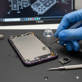 iPhone 14 Pro Max Loud Speaker Replacement Service With Genuine Parts In Bangladesh.