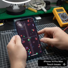 iPhone 14 Pro Max Touch Issues Showing Unresponsive Screen And Touch Malfunction Problem.