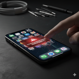 IPhone 14 Pro Touch Issues Showing Unresponsive Screen And Touch Malfunction Problem.