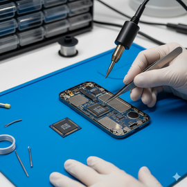 IPhone 15 Plus storage upgrade at Apple Center Bangladesh – Professional 128GB to 512GB NAND chip replacement with data transfer and warranty