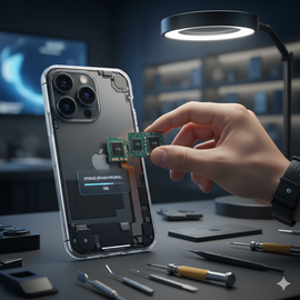 iPhone 15 Pro Max Storage Upgrade Service With Enhanced Capacity And Professional Installation.