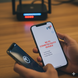Iphone 15 Pro Max Wifi Issues Troubleshooting Illustration.
