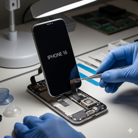 IPhone 16 Proximity Sensor Replacement Showing Genuine Part And Professional Repair Service.