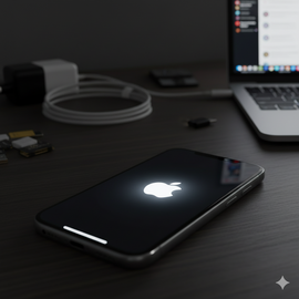 iPhone 16 Plus Stuck In Boot Loop Error Screen.