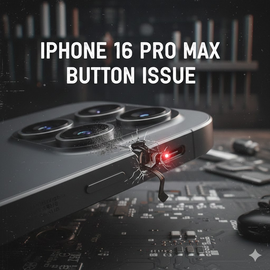 IPhone 16 Pro Max Button Issue Showing Power And Volume Buttons Not Responding Properly.