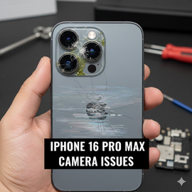IPhone 16 Pro Max Camera Issues Showing Blurry Photos, Focus Problems, And Image Stabilization Errors.