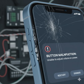 IPhone 14 Plus Button Issue Showing Faulty Power And Volume Buttons.