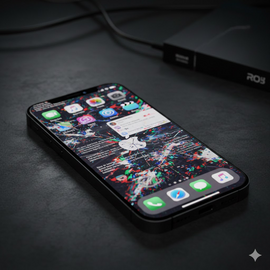 iPhone 14 Pro Max Having Software Glitches, App Crashes, And Performance Issues Displayed On Screen.