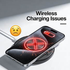 IPhone 14 Wireless Charging Issues Showing Device Not Charging Properly On Wireless Charger.
