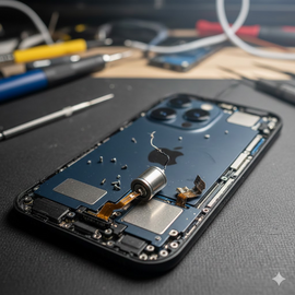 iPhone 14 Taptic Engine Issue Showing Vibration Malfunction And Haptic Feedback Failure.