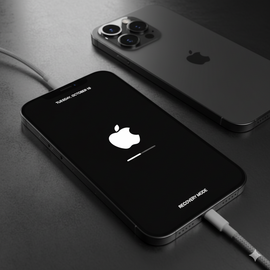 iPhone 16 Plus Stuck On Apple Logo Screen During Startup.