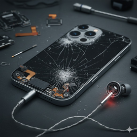 iPhone 16 Pro Audio Issue Troubleshooting And Sound Problem Fix Illustration.