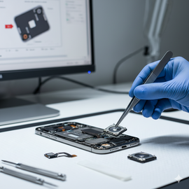 IPhone 16 Pro Loud Speaker Replacement Showing Professional Repair Service With Genuine Parts.