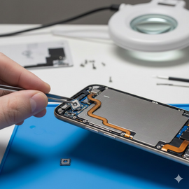 iPhone 16 Pro Proximity Sensor Replacement Showing Professional Repair Service With High-Quality Genuine Parts.