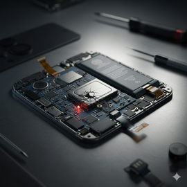 iPhone 17 Plus Taptic Engine Issue Showing Device Vibration Problem And Internal Component Malfunction.