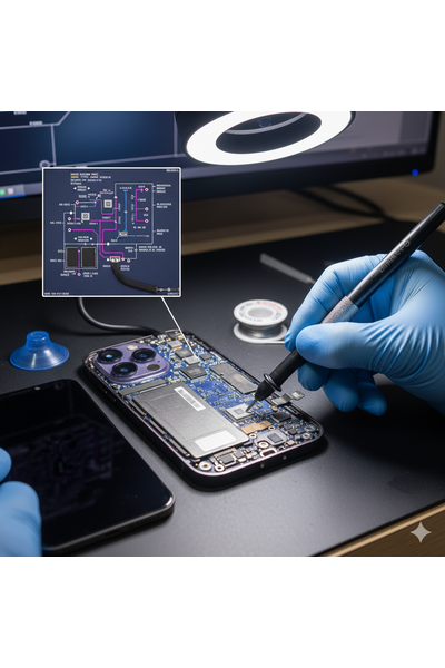 iPhone 14 Pro Max No Modem Firmware Error Screen Displayed On Smartphone.