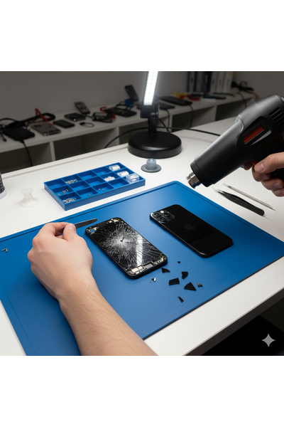 IPhone 16 Back Glass Replacement Showing Genuine Rear Panel Repair Service With High-Quality Original Parts