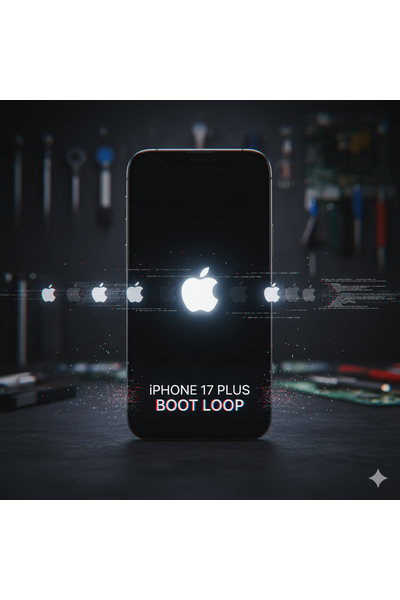 IPhone 17 Plus Stuck In Boot Loop On Startup Screen.