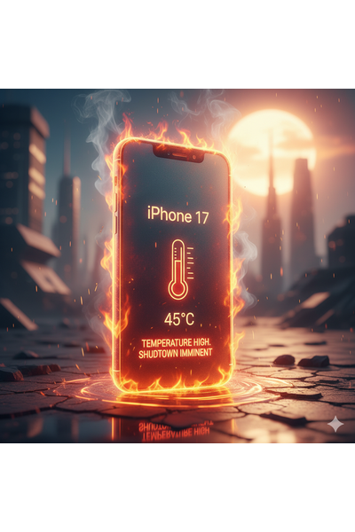 IPhone 17 Temperature High Issues Showing Overheating Warning On Screen.