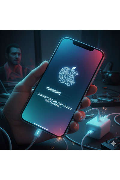 IPhone 17 Boot Loop Problem Showing Continuous Restart Screen.