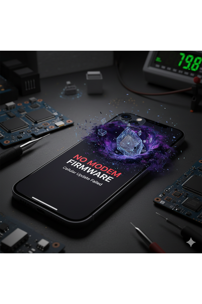 IPhone 14 Pro No Modem Firmware Error Displayed On Screen.