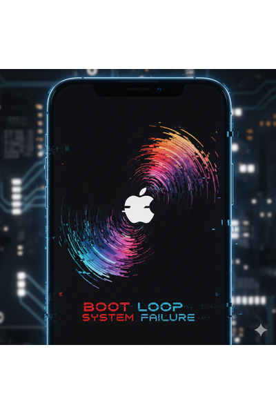 IPhone 15 Pro Stuck In Boot Loop Restarting Continuously On Screen.