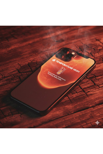 IPhone 16 Pro Max Temperature High Issues Showing Overheating Warning On Screen.