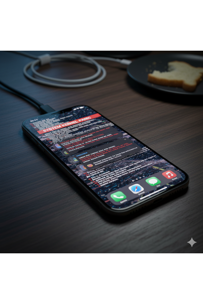 IPhone 17 Pro showing software issues like app crashes, Wi‑Fi/Bluetooth drops, lag, random restarts, or setup errors, indicating iOS 26 bugs that need force restart, network reset, software update, or system repair to restore normal performance.