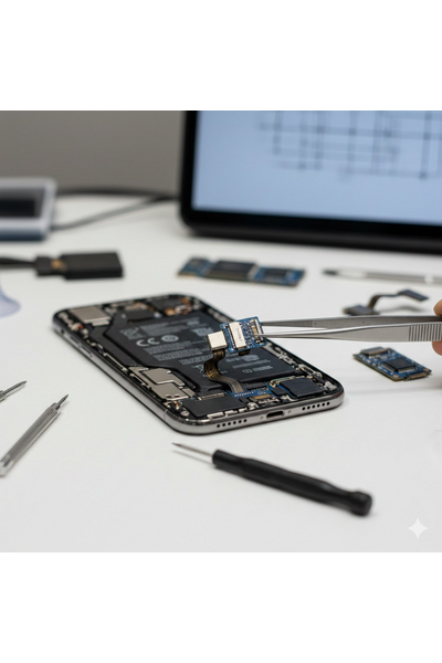 iPhone 17 Plus Charging Dock Replacement Showing Genuine Lightning Port Component And Repair Service.