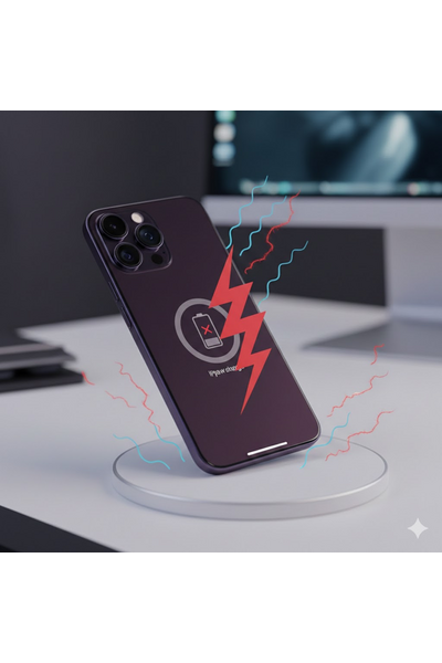 iPhone 14 Wireless Charging Issues Showing Device Not Charging Properly On Wireless Charger.