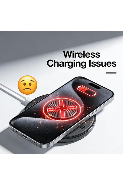 IPhone 14 Wireless Charging Issues Showing Device Not Charging Properly On Wireless Charger.
