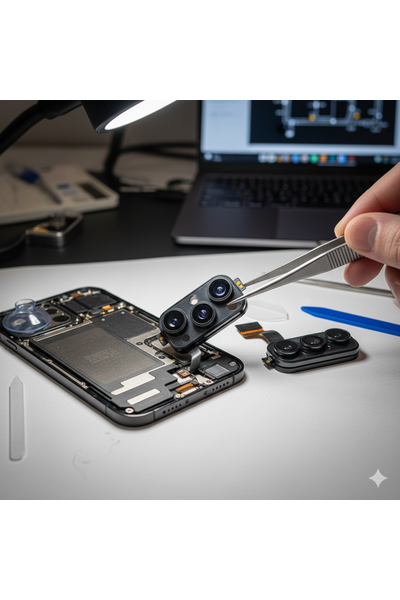 iPhone 15 Pro Rear Camera Replacement Service by Apple Service Bangladesh