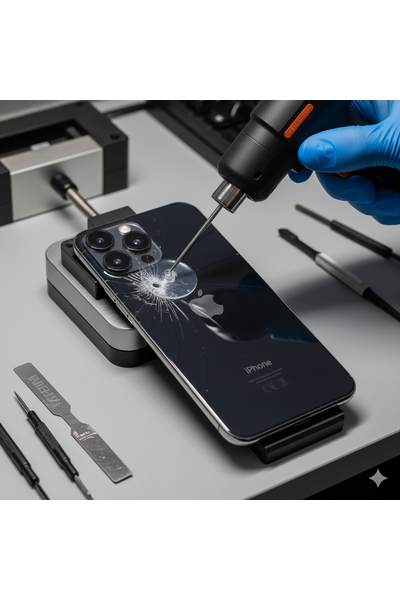 iPhone 15 Pro Max back glass replacement by Apple Service Bangladesh - professional repair service in Dhaka