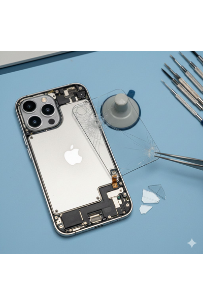 iPhone 16 Plus Upper Glass Replacement Showing Front Display Restoration Process.